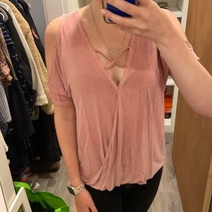 American Eagle Outfitters pink Soft & Sexy T
